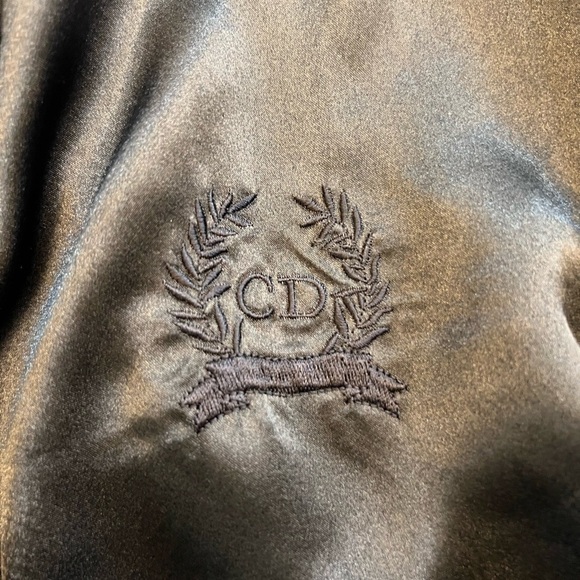 CHRISTIAN DIOR Monsieur Vintage Robe, Black, OS, Velcro Closure, No Belt. - Picture 3 of 4